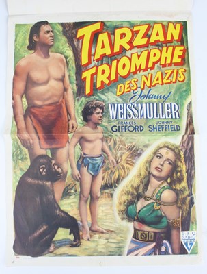 Lot 802 - Tarzan Triomphe Des Nazis, "Tarzan Triumphs"...