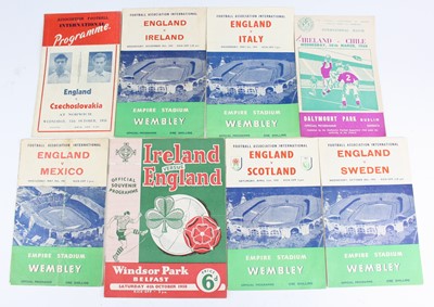Lot 833 - A collection of International matchday...