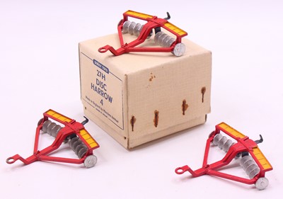 Lot 1161 - Dinky Toys No. 27H Four-Piece Disc Harrow...
