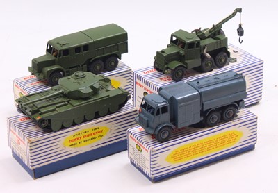 Lot 1436 - A Dinky Toys group of four military diecasts...