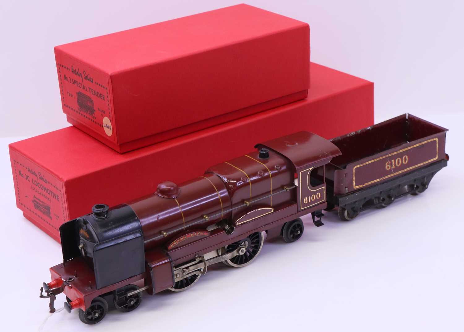 Lot 115 - 1936-41 Hornby 0-gauge red No.3C ‘Royal Scot’...