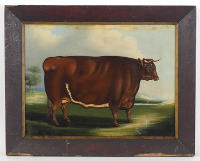 Lot 2401 - 19th century naive school - Study of a prize...