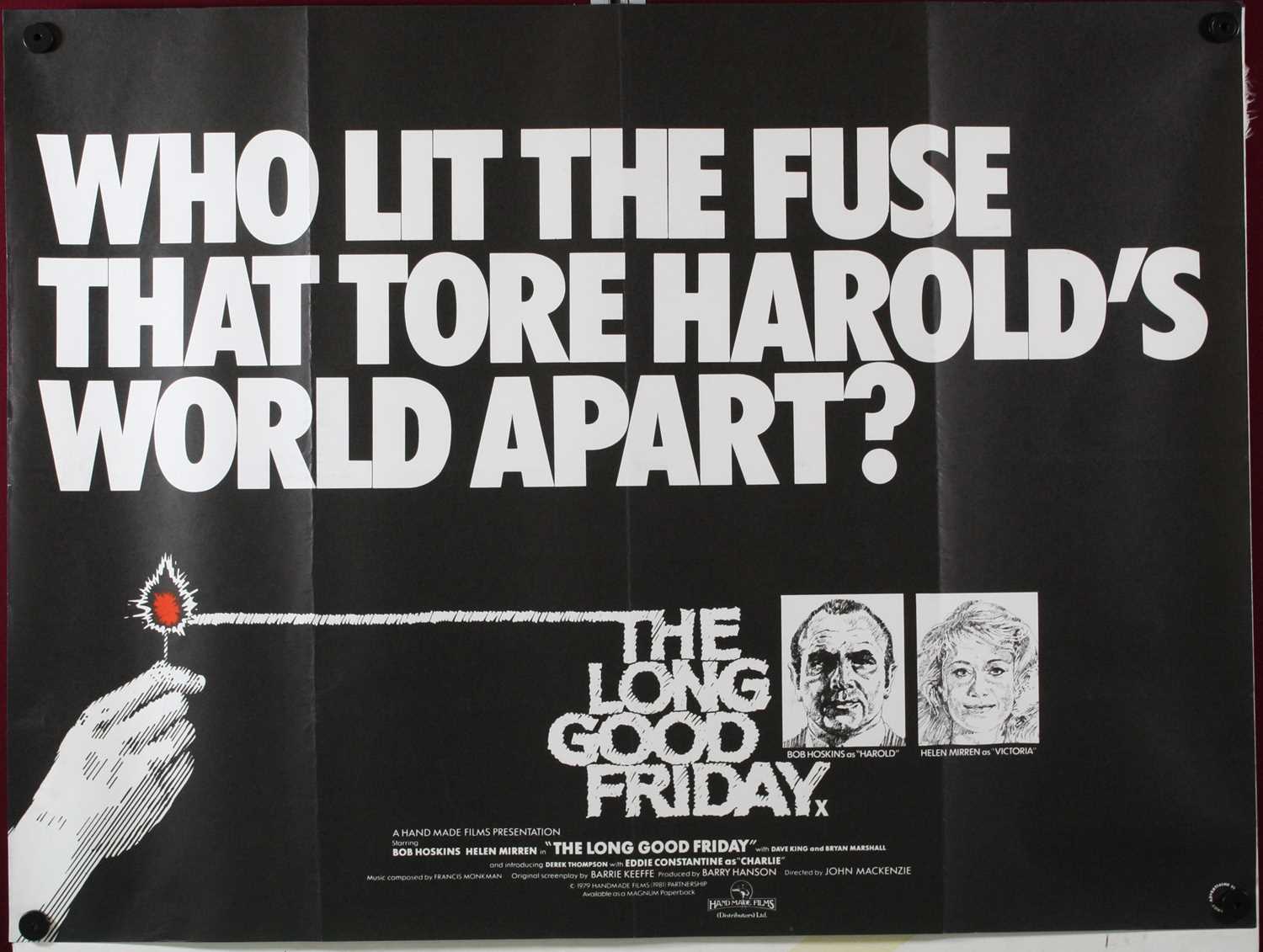 Lot 1032 - The Long Good Friday, 1980 UK quad film poster,...