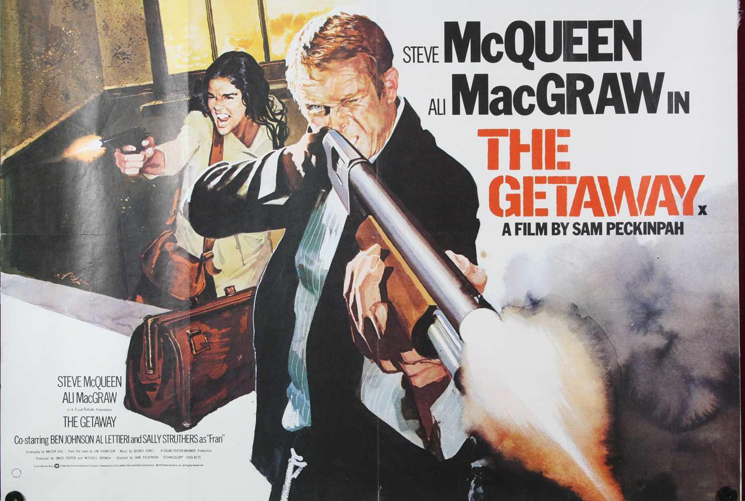 Lot 1007 - The Getaway, 1979 re-release, artwork by...