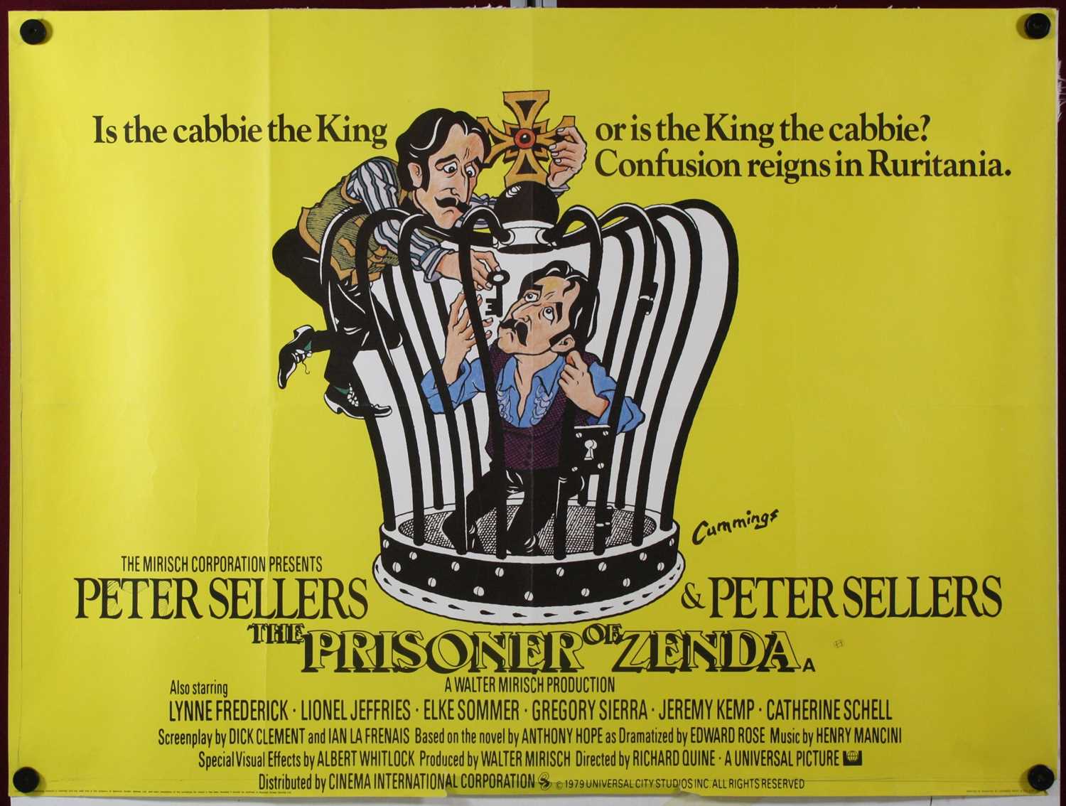 Lot 1021 - The Prisoner of Zenda 1979, UK quad poster,...