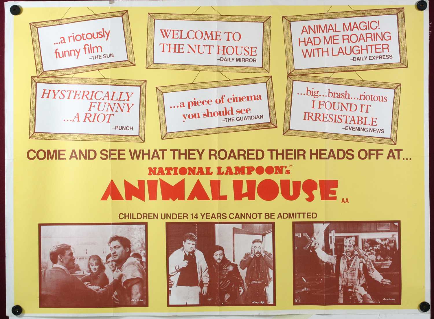 Lot 1017 - National Lampoons Animal House!, 1978, UK quad...