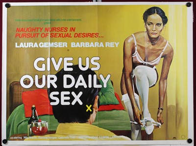 Lot 1015 - Let's Make a Dirty Movie, 1976, UK quad poster,...
