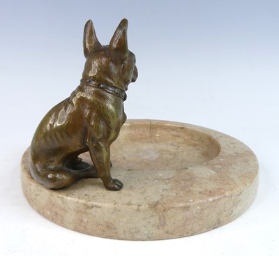 Lot 80 - An Art Deco mottled and variagated marble and...