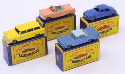Lot 1346 - Matchbox group of 4 Moko Lesney diecasts to...