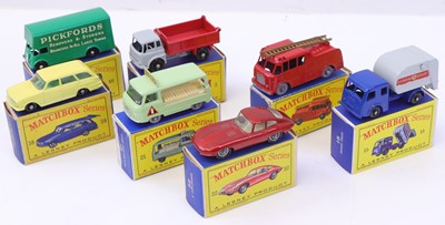 Lot 1366 - Matchbox 1/75 group of 7 diecasts to include:...