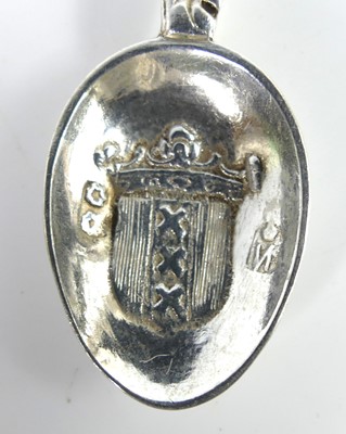 Lot 2082 - A cased set of twelve Dutch silver souvenir...