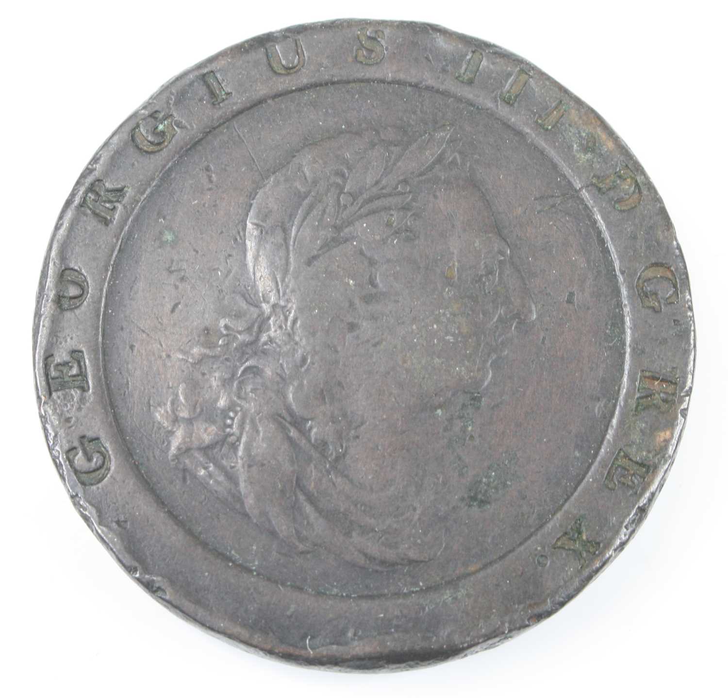 Lot 2027 - Great Britain, 1797 cartwheel two penny, Soho...