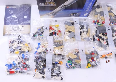 Lot 1547 - A Lego No. 21309 NASA Apollo Saturn V housed...