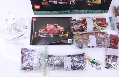 Lot 1555 - Lego No. 10290 Pick-up Truck, housed in a...