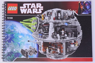 Lot 1565 - Lego Star Wars No. 10188 Death Star housed in...