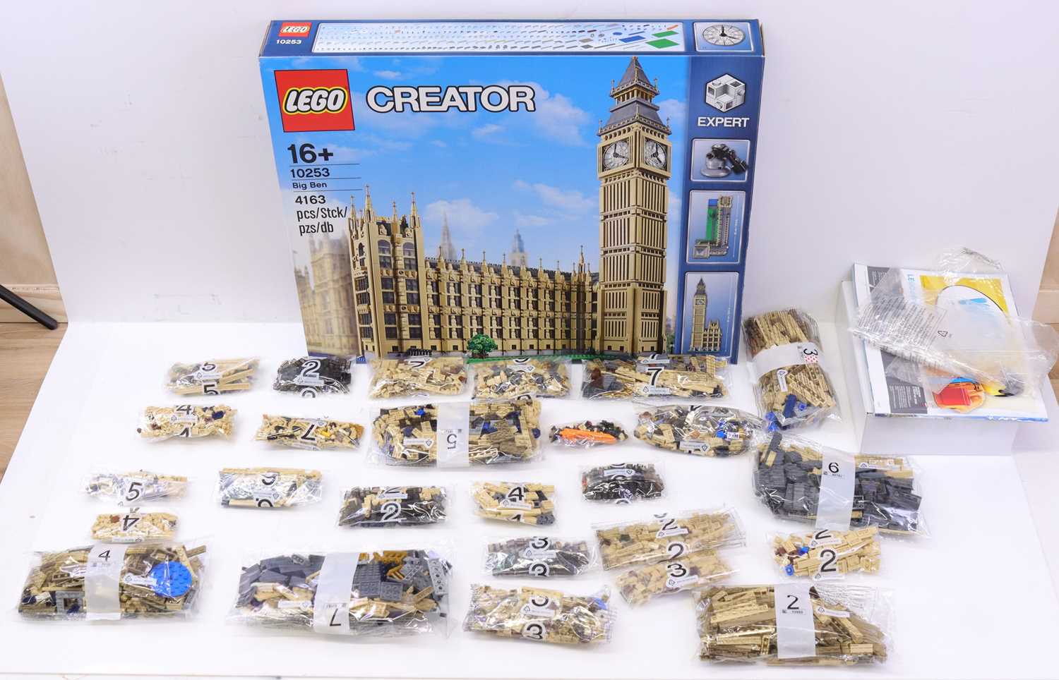 Lot 1575 - Lego Creator No. 10253 Big Ben housed in a...