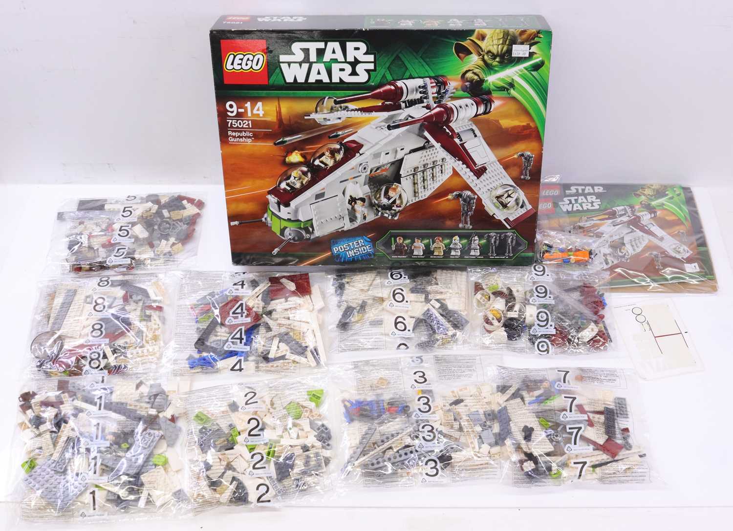 Lot 1610 - Lego Star Wars No. 75021 Republic Gunship...