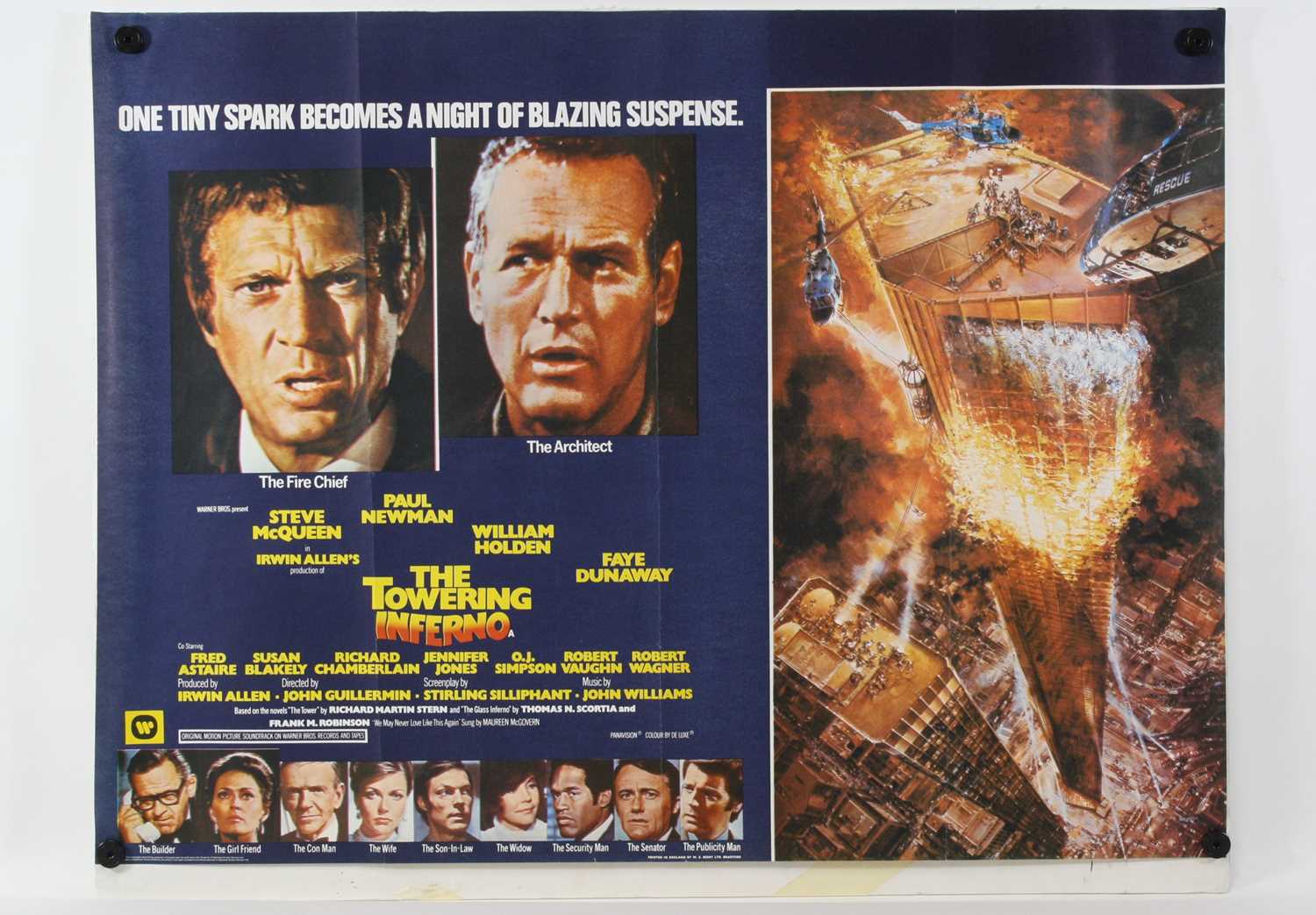 Lot 1044 - The Towering Inferno, 1974, UK quad poster,...