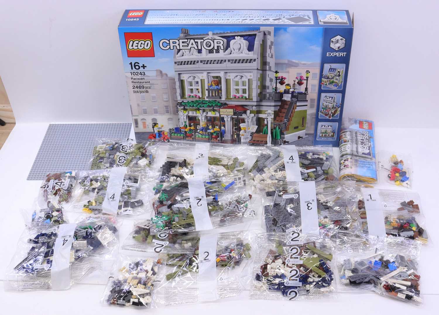 Lot 2 - Lego Creator No. 10243 Parisian Restaurant,...