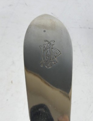 Lot 2079 - A George III Scottish silver serving spoon, in...