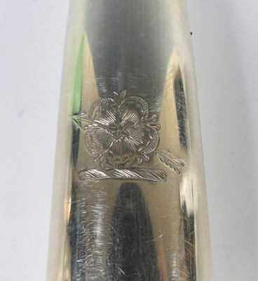 Lot 2066 - A George III silver double-ended marrow scoop,...