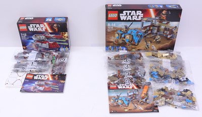 Lot 16 - Lego Disney Star Wars group of four sets, to...