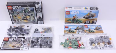Lot 16 - Lego Disney Star Wars group of four sets, to...