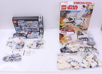 Lot 17 - Lego Disney Star Wars group of five sets, to...