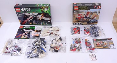 Lot 35 - Lego Disney Star Wars group of four sets to...
