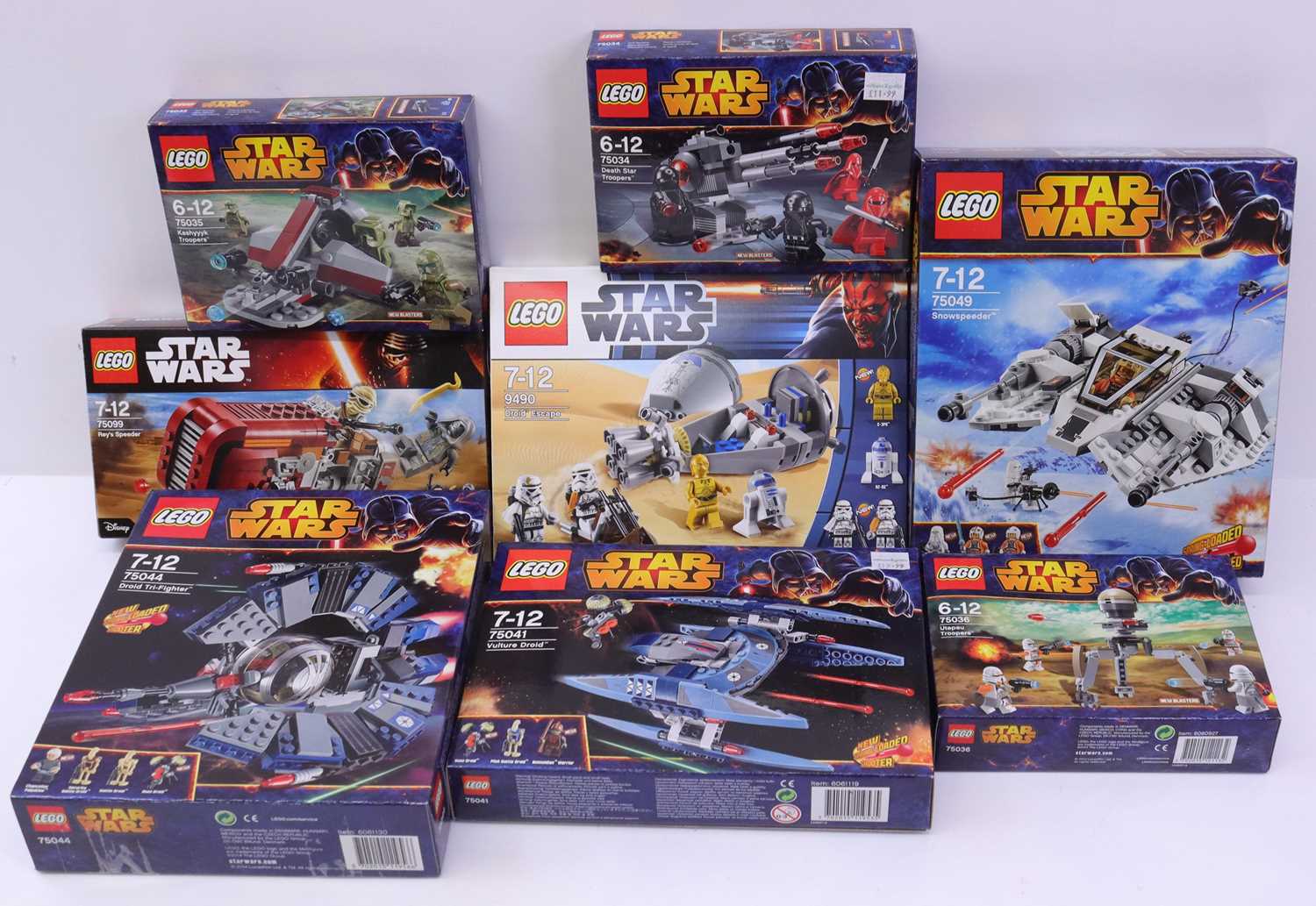 Lot 36 - Lego Disney Star Wars group of eight sets to...