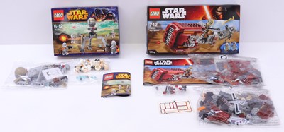 Lot 36 - Lego Disney Star Wars group of eight sets to...