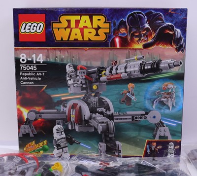 Lot 45 - Lego Disney Star Wars No. 75045 Republic AV-7...