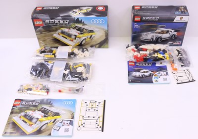 Lot 76 - A tray containing Lego, mostly City sets, to...