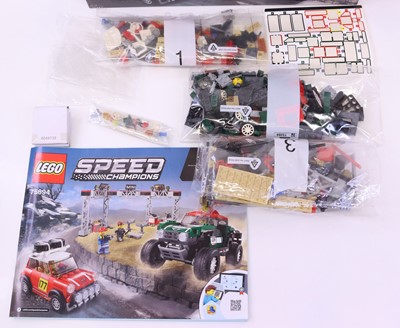 Lot 77 - Lego Speed Champions group of three sets to...