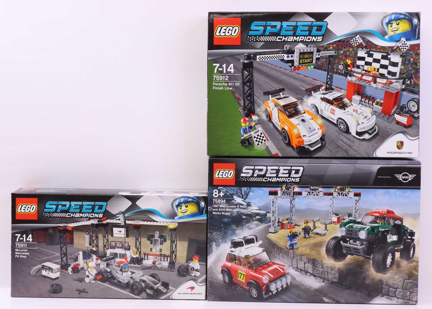 Lot 77 - Lego Speed Champions group of three sets to...