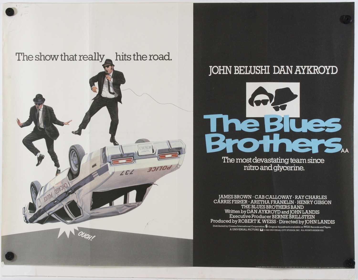 Lot 1064 - The Blues Brothers, 1980, UK quad poster,...