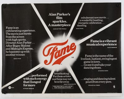 Lot 1072 - Breaking Glass, 1980, UK quad film poster,...
