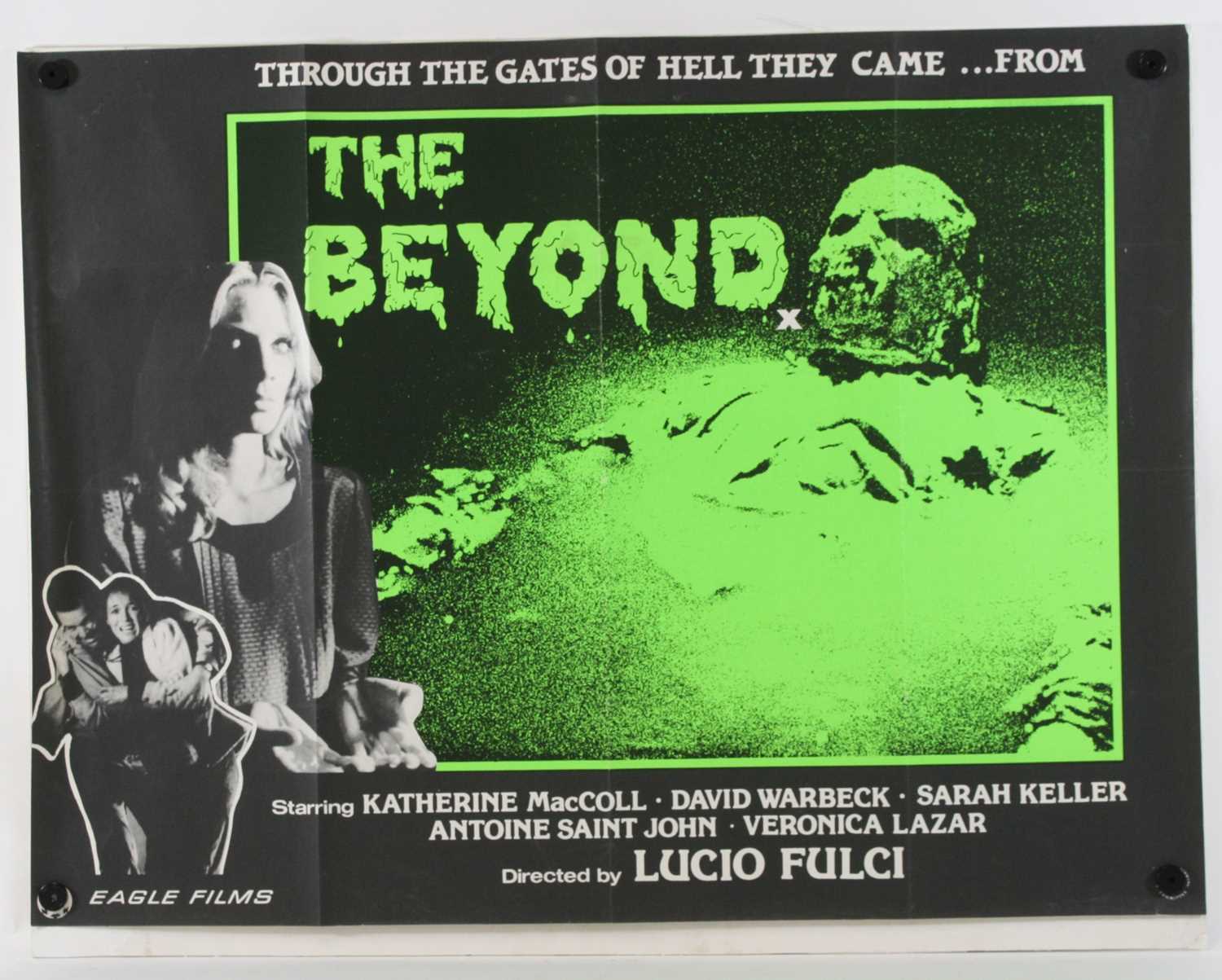 Lot 1080 - The Beyond, 1981, UK quad poster, starring...