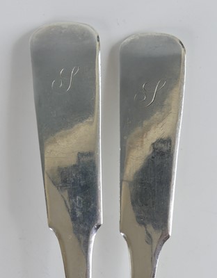 Lot 2080 - A pair of Regency Scottish silver serving...
