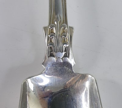 Lot 2068 - A Victorian silver stilton scoop, in the...