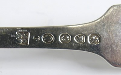 Lot 2098 - A Victorian silver serving fork, in the Fiddle...