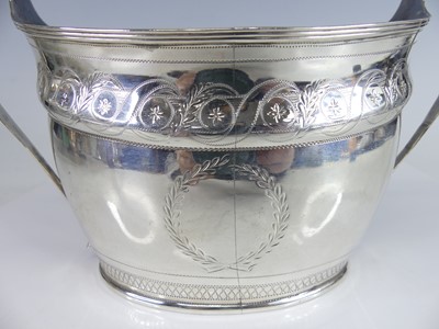 Lot 2076 - A George III Newcastle silver twin handled...