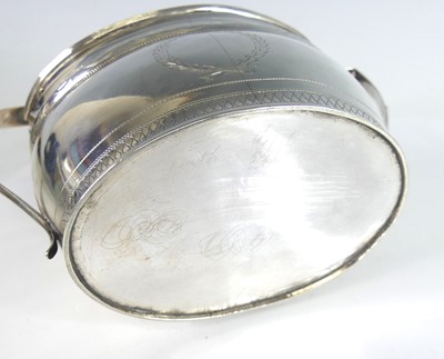 Lot 2076 - A George III Newcastle silver twin handled...