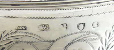 Lot 2076 - A George III Newcastle silver twin handled...