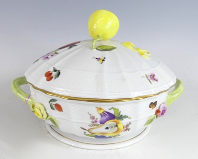 Lot 2057 - A Herend porcelain BFR 'Fruits & Flowers'...