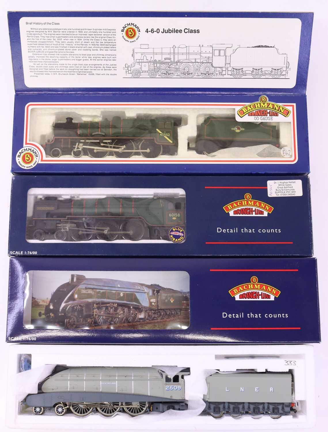 Lot 29 - Three Bachmann 00 gauge locomotives to include...
