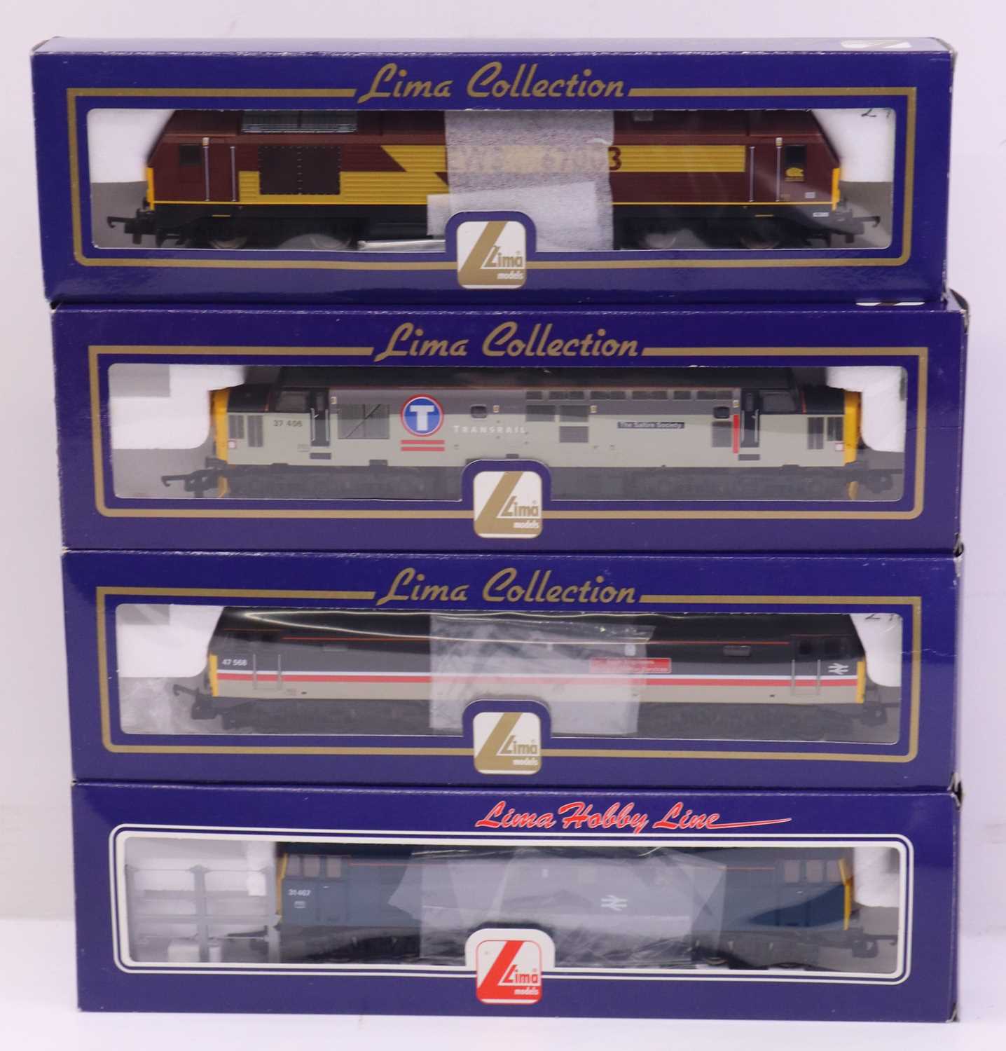 Lot 49 - Four Lima 00 gauge locos to include a Class 37...