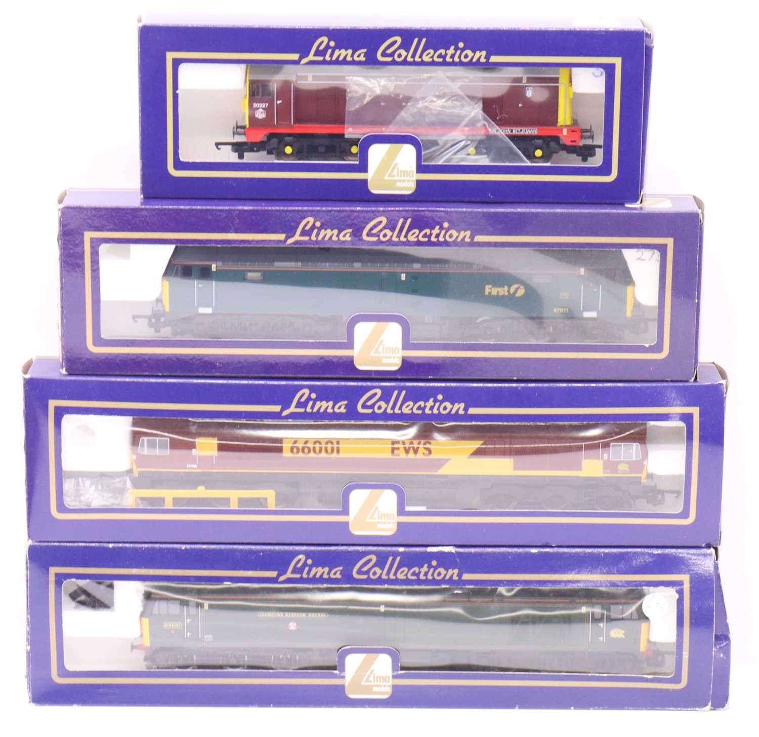 Lot 54 - Four Lima 00 gauge locos to include a Class 47...