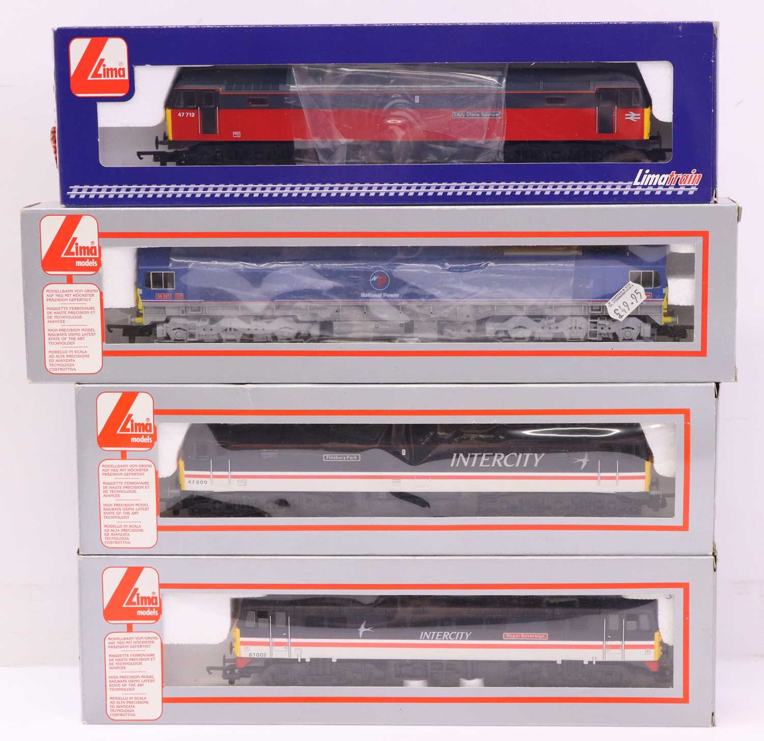 Lot 56 - Four Lima 00 gauge locos to include a Class 47...