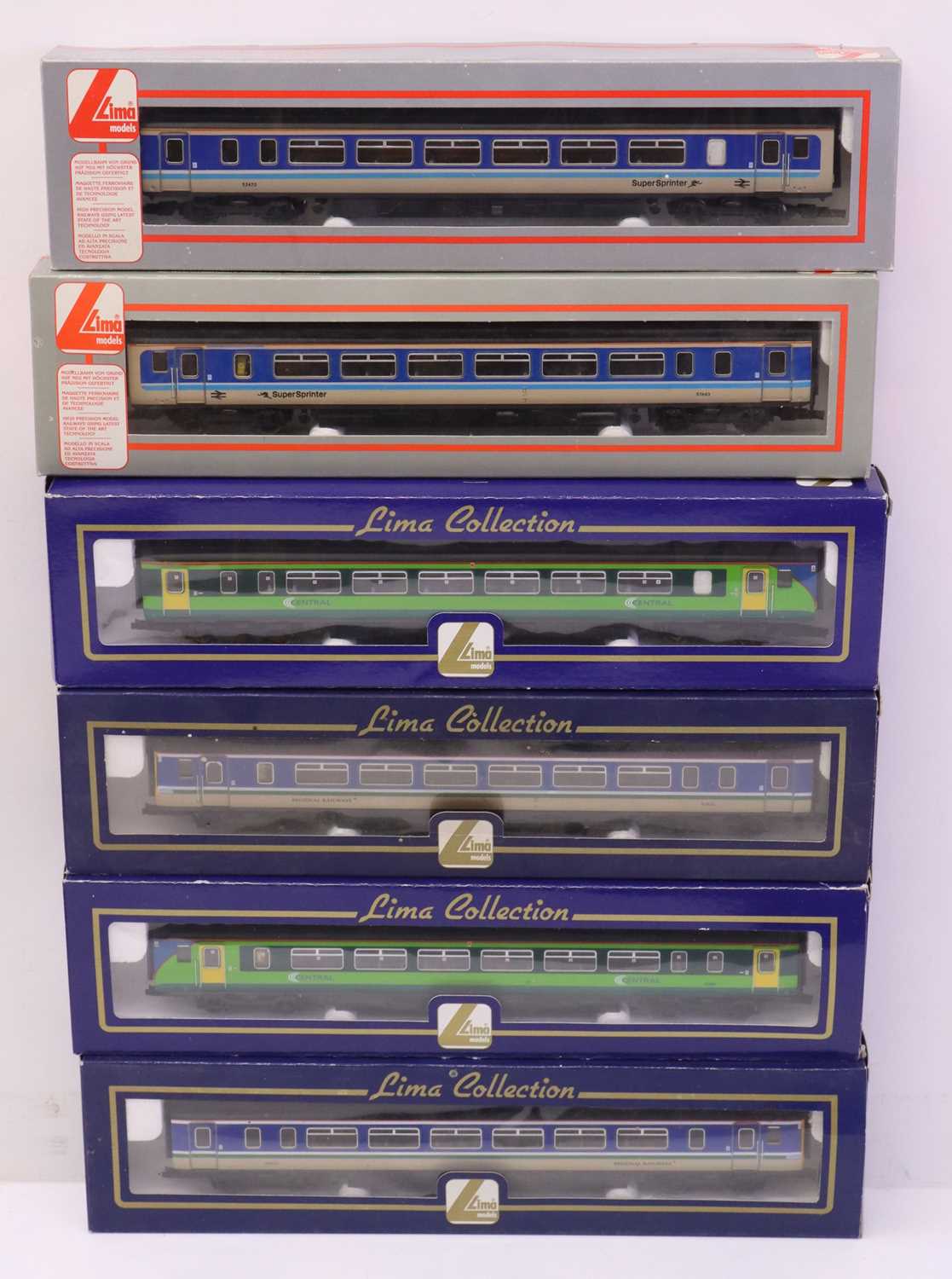 Lot 85 - Three Lima 00 gauge two-car DMUs to include a...